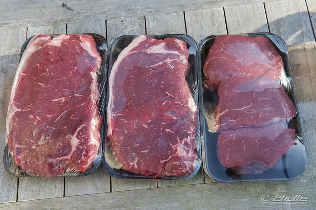 Filet de bœuf sous emballage