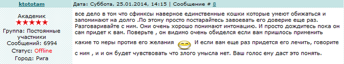 Avis sur le Sphynx canadien