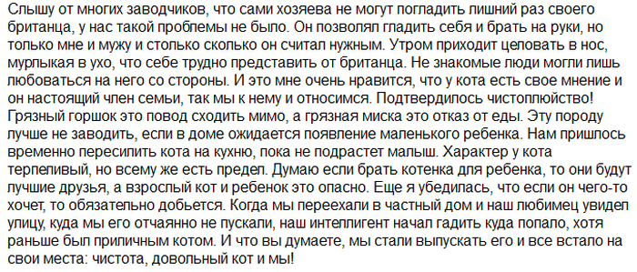 Avis des propriétaires de chats British Shorthair