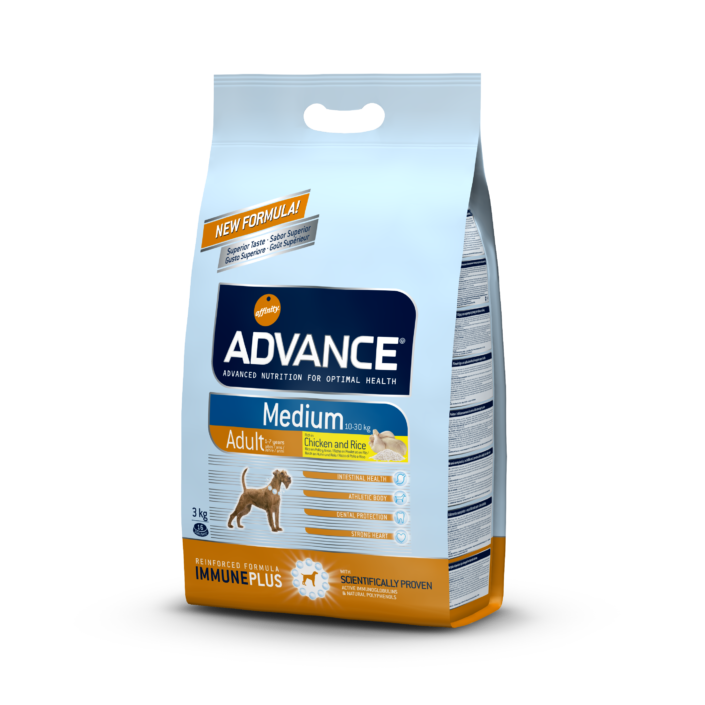 Nourriture pour chiens adultes de taille moyenne