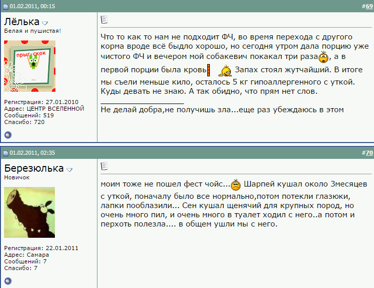 Avis sur Fest Choice pour chiens