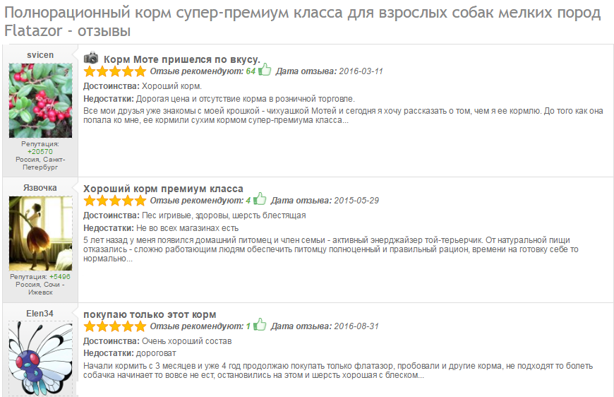 avis sur les croquettes Flatozor