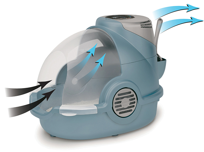 Toilettes écologiques Oster avec filtration d'air et indicateur électronique