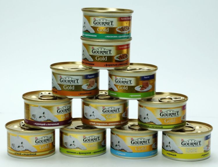 Gamme d'aliments gourmets pour chats