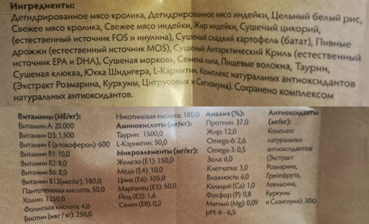 Composition de l'alimentation des ruminants de Granddorf