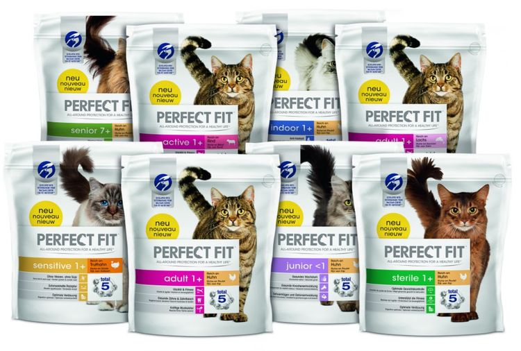 La gamme complète des aliments Perfect Fit