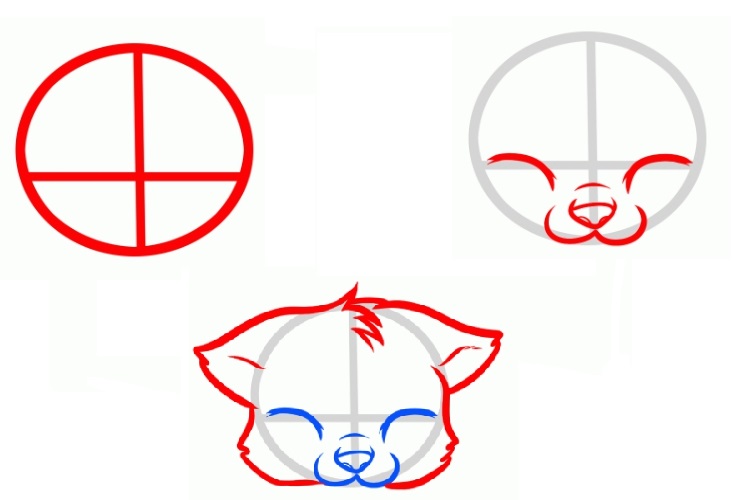 Dessin d'un chat endormi