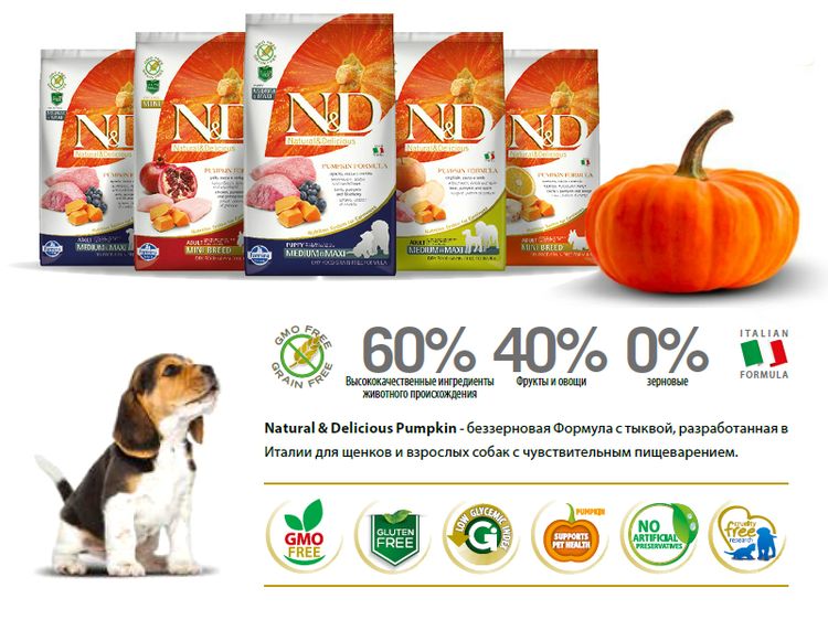 Aliments pour chiens Farmina Naturels et Délicieux