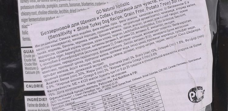 Ingrédients alimentaires holistiques naturels
