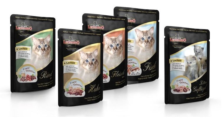 La nourriture de Léonard en sachets