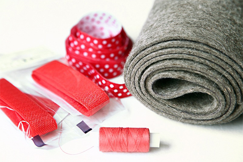 Matériaux pour un hamac en feutre