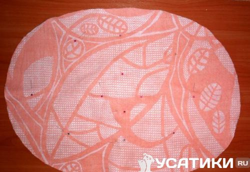 Préparation et marquage du coussin amovible