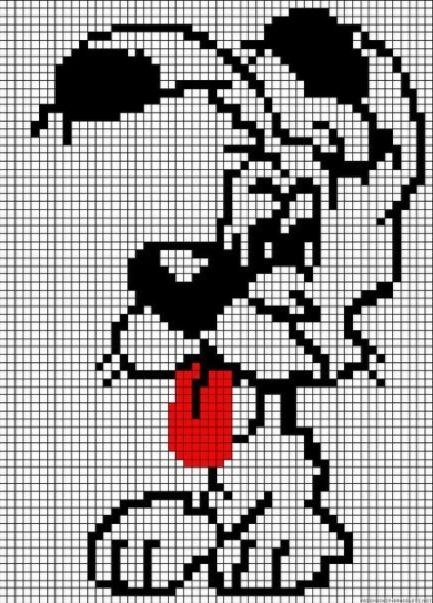 Comment dessiner un chiot à l'aide de carrés