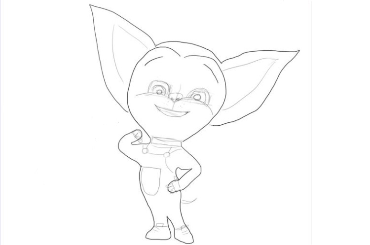 Croquis de Barboskin le chiot