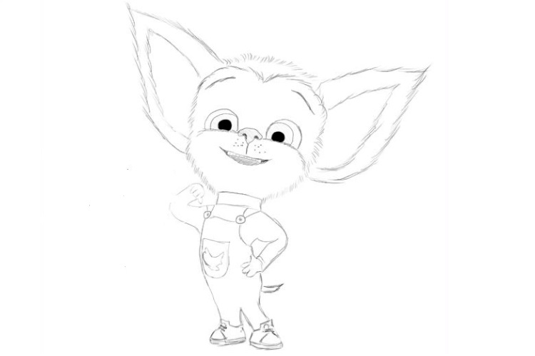 Croquis de Barboskin le chiot