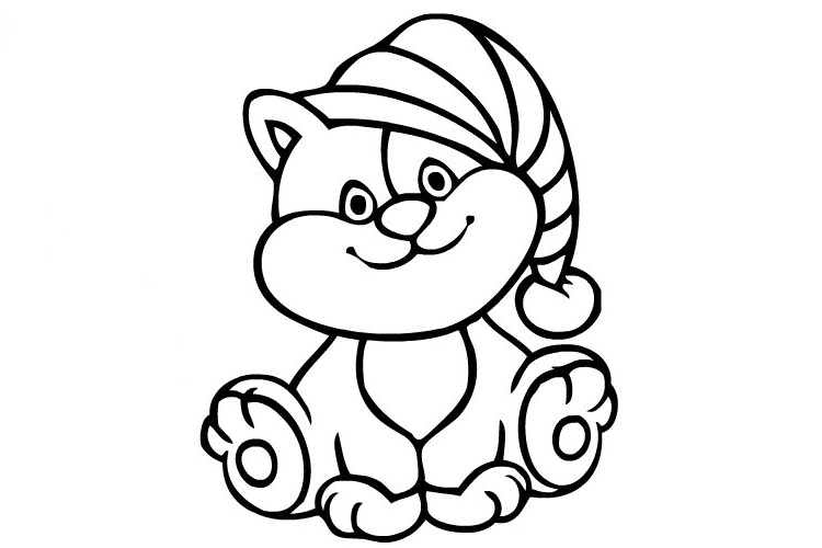 page de coloriage de chat