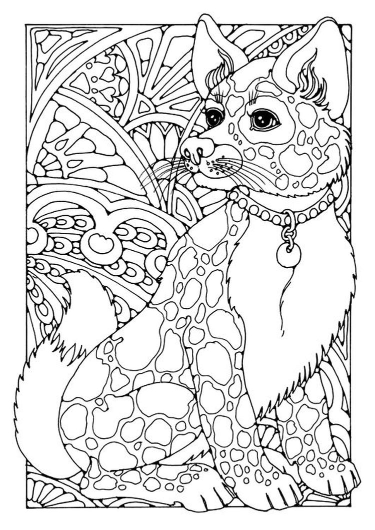 Livre de coloriage anti-stress représentant un chien