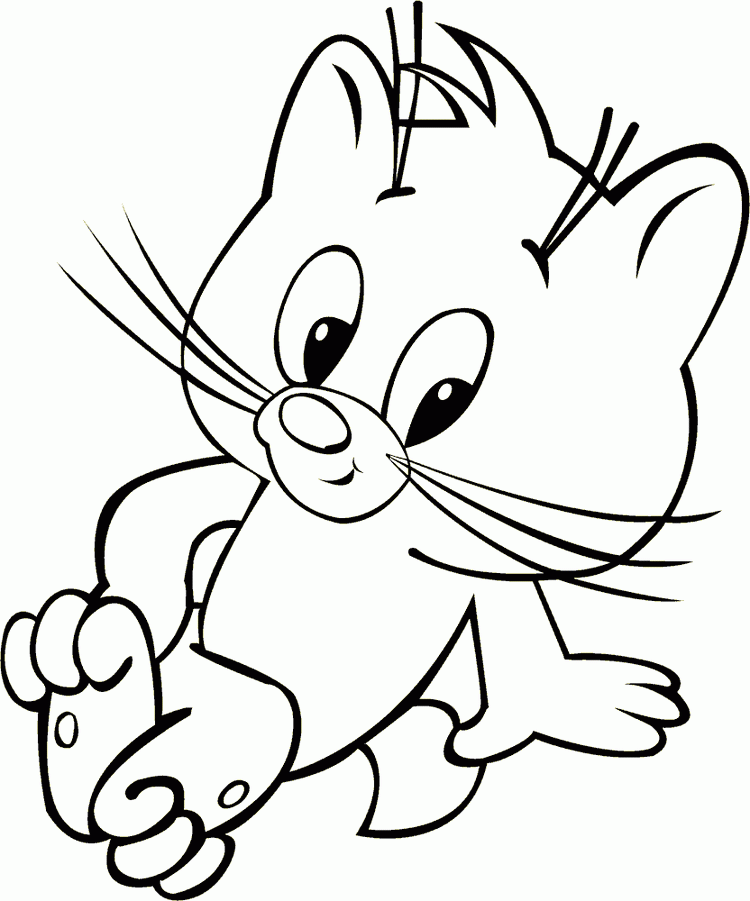 page de coloriage de chat