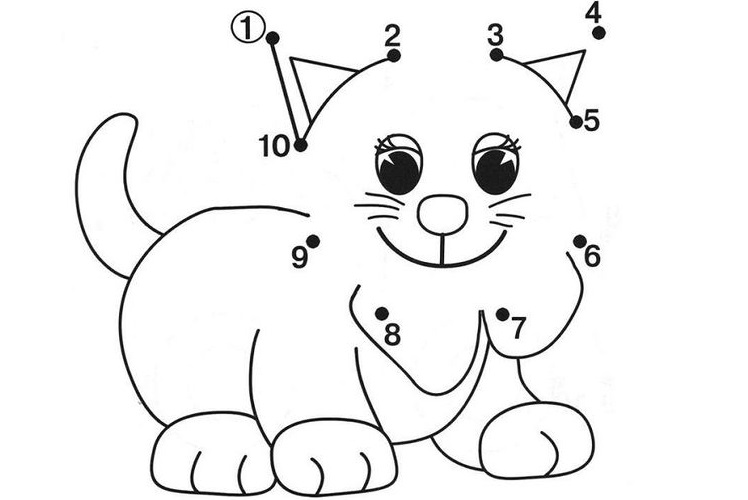 page de coloriage de chat