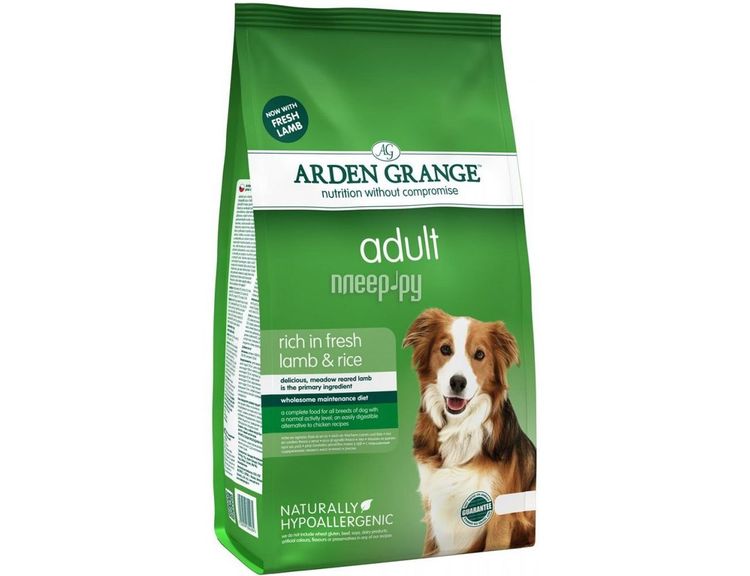 Nourriture pour chiens Arden Grange à l'agneau et au riz