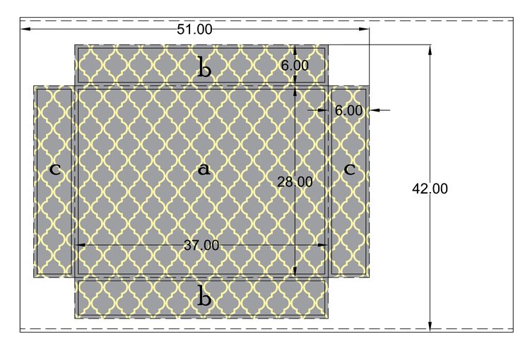 Modèle pour un lit pour chien