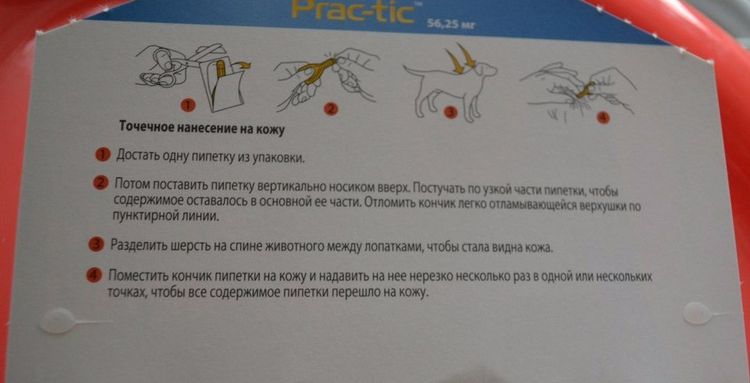 Instructions pour les gouttes Praktik