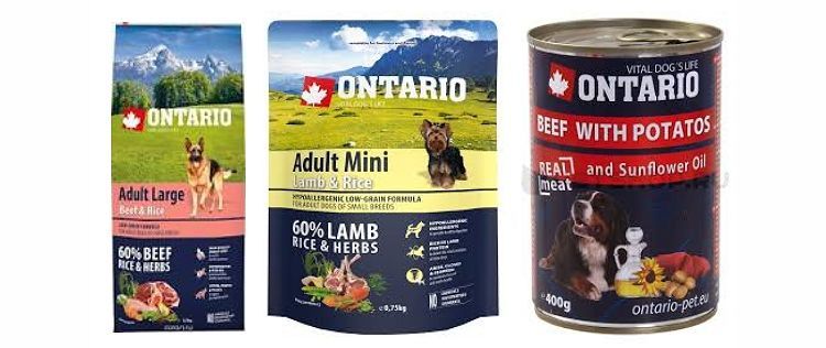 Ligne d'aliments pour chiens de l'Ontario