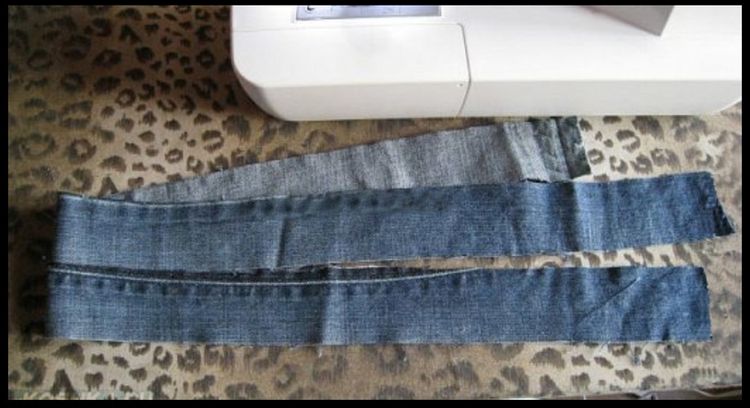 Cousez une bande pour la laisse