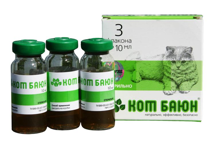 Gouttes de Bayun de chat