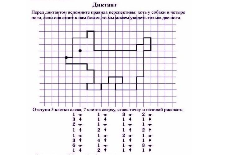 chien de dictée graphique
