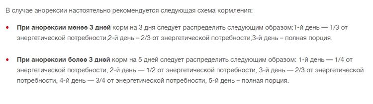 Plan d'alimentation pour chats anorexiques