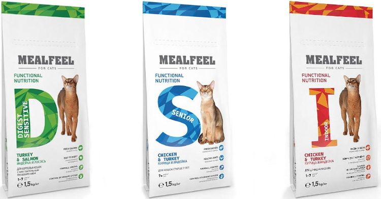 Gammes d'aliments pour chats Mealfeel