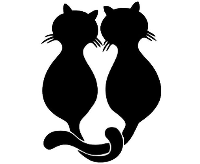 Pochoir chat pour décoration