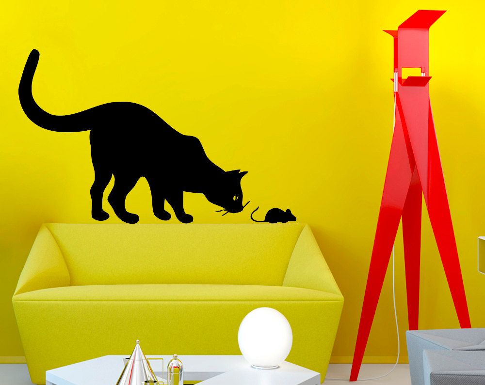 Pochoir chat pour décoration