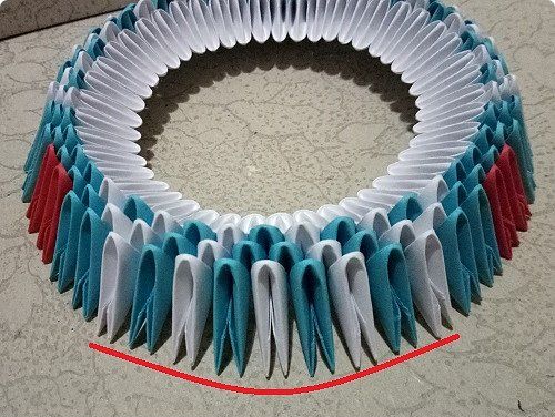 chien en origami modulaire