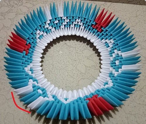 chien en origami modulaire