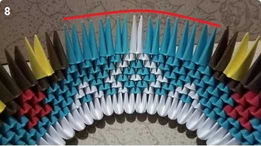 chien en origami modulaire