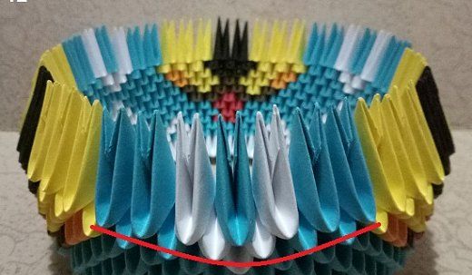 chien en origami modulaire