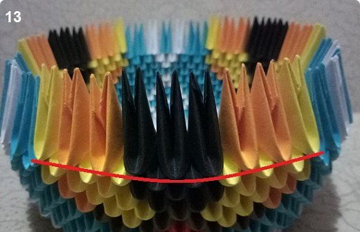 chien en origami modulaire