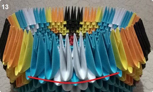 chien en origami modulaire