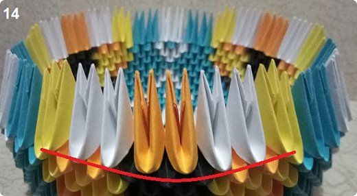 chien en origami modulaire