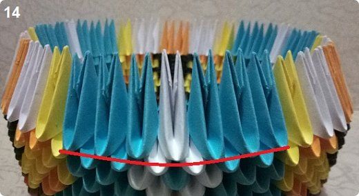 chien en origami modulaire