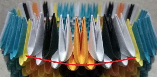 chien en origami modulaire