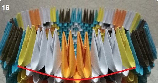 chien en origami modulaire