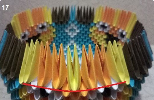 chien en origami modulaire