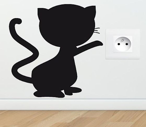 Pochoir chat pour décoration