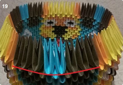 chien en origami modulaire