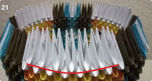 chien en origami modulaire