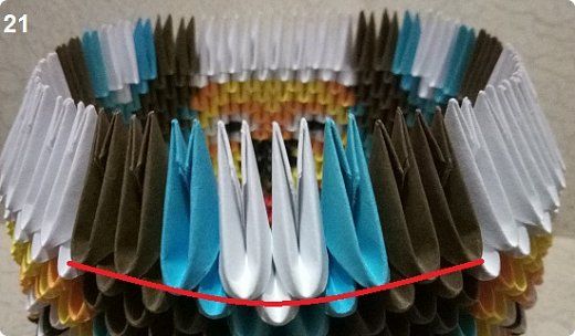 chien en origami modulaire