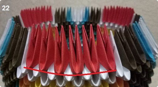 chien en origami modulaire